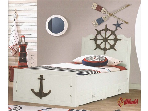 تخت نوجوان mdf وکیومی ملوان T 401